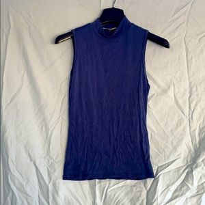 Miami turtle neck navy blue top